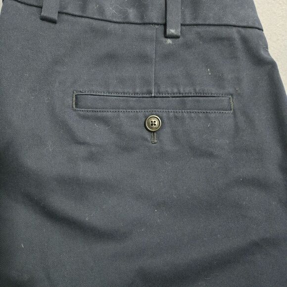 Brooks Brothers Men 40X31(30.5) Navy Advantage Chino Clark Straight Leg Pants - Picture 5 of 13